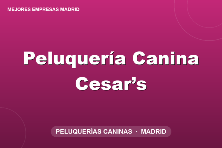 Peluquería Canina Cesar’s