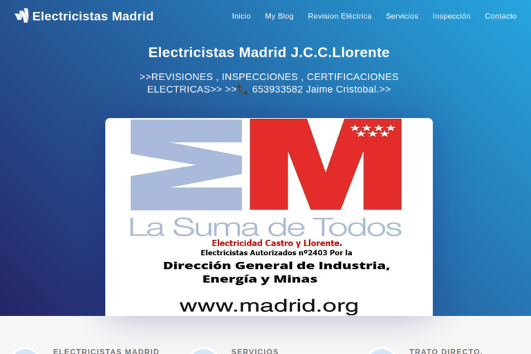 Electricistas Madrid J.C.C.Llorente Electricistas Madrid J.C.C.Llorente