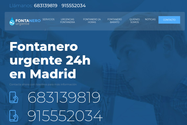 Fontanero Urgencia Madrid