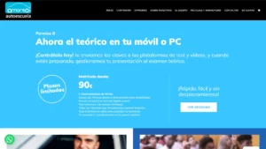 Captura de la web oficial de Autoescuela Amarsol Atocha, tomada el 6 de octubre de 2026.