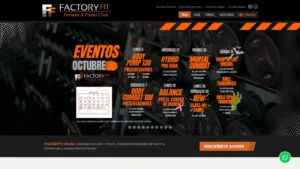 Web oficial de Factory Fit con su oferta de entrenamiento en Madrid.