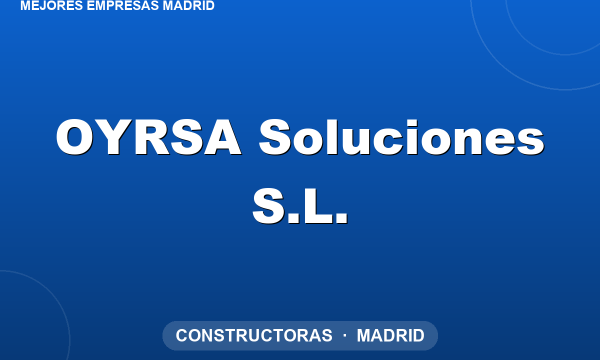 OYRSA Soluciones S.L.