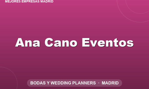 Ana Cano Eventos