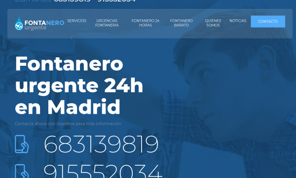 Fontanero Urgencia Madrid