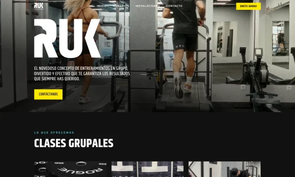 Web oficial de RUK Gym Madrid con su oferta de entrenamiento en Madrid.